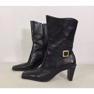 Marinelli Leather Boots Heeled Womens 8